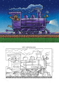 Comparison of finished art against given pencils