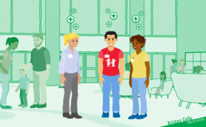 Storyboard/background/assets for Children's Hospital of Atlanta's Live for the Positive campaign