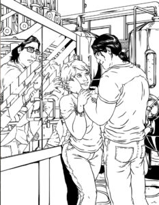 Cover of My Boyfriend is a Monster #7, Line art