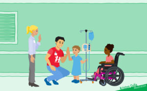 Storyboard/background/assets for Children's Hospital of Atlanta's Live for the Positive campaign